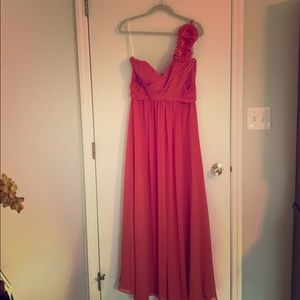 Bari Jay one shoulder bridesmaid dress. Size 16
